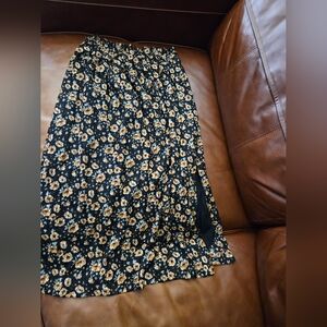 French Rose Skirt High Slit Saaj Atelier Parisien